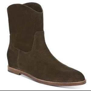 Vince Olive Ankle Boots